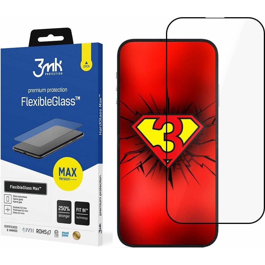 Thumbnail - 3MK Apple iPhone 14 Pro Max - FlexibleGlass Max? (1 Stück, Apple iPhone 14 Pro Max), Smartphone Schutzfolie, Schwarz
