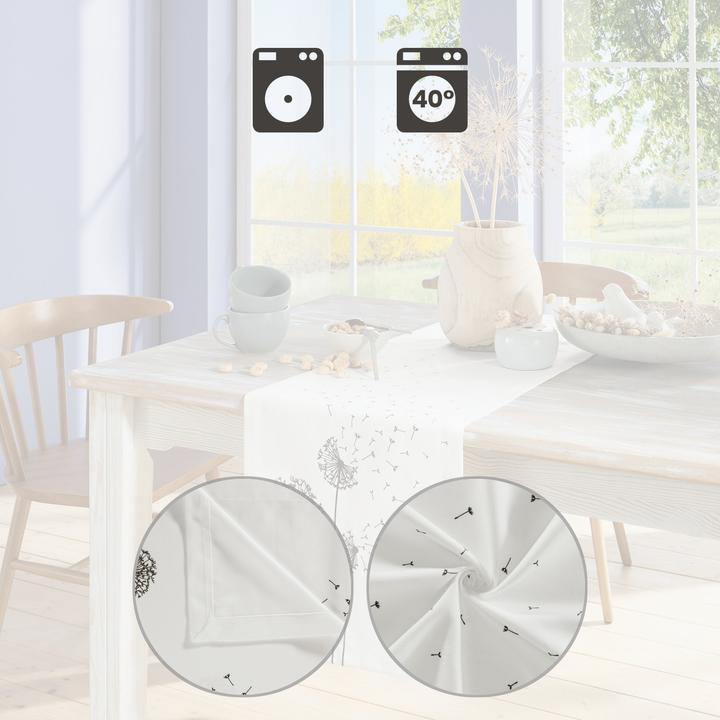Actual product image Erwin Müller Dandelion" table runner (170 x 40 cm)