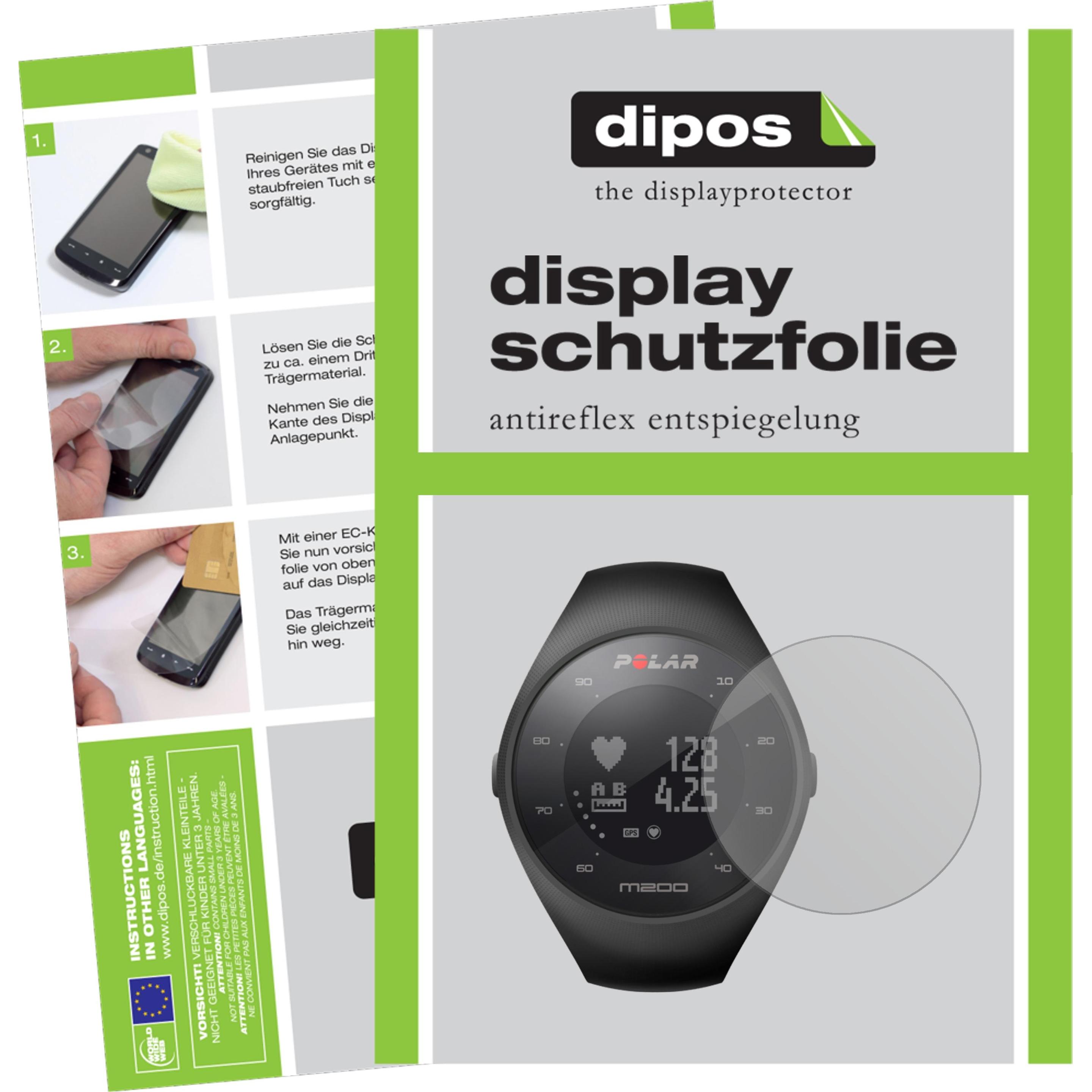 Dipos Displayschutzfolie Antireflex, Smartwatch Schutzfolie, Transparent