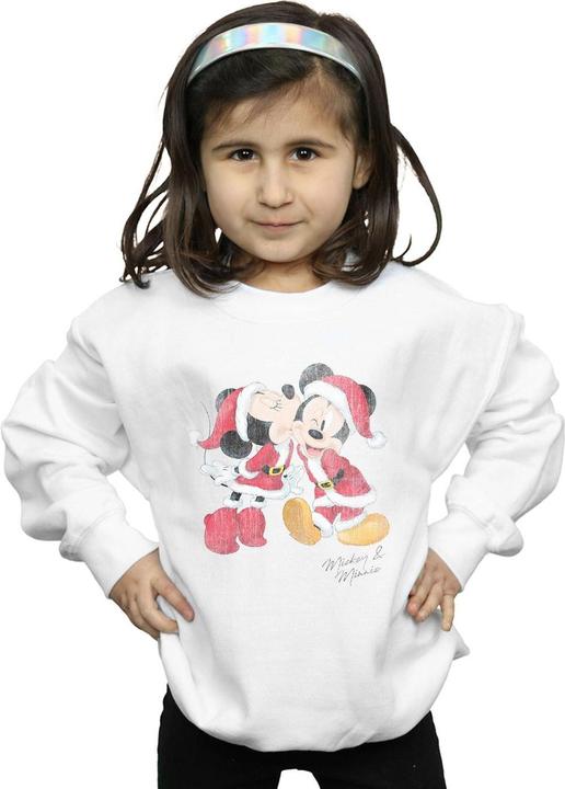 Produktbild Disney Mickey And Minnie Christmas Kiss Sweatshirt Mädchen (140, 146)