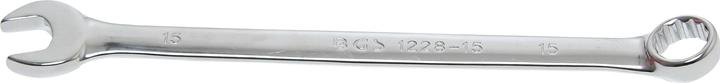 Produktbild BGS Maul-Ringschlüssel extra lang SW 15 mm (15 mm)