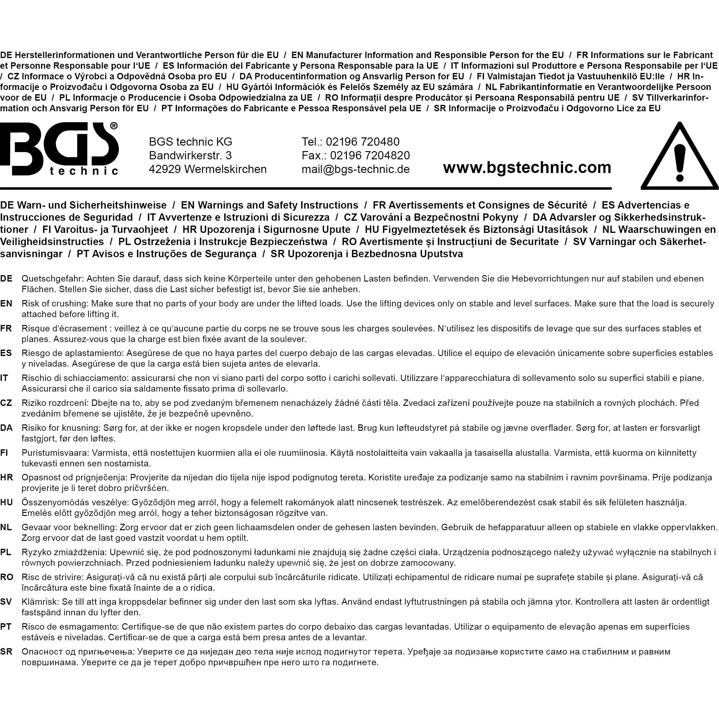 Thumbnail - BGS, Transportwagen, Motortraverse mit 4-Punkt Abstützung 510 - 845 mm 315 kg (315 kg)