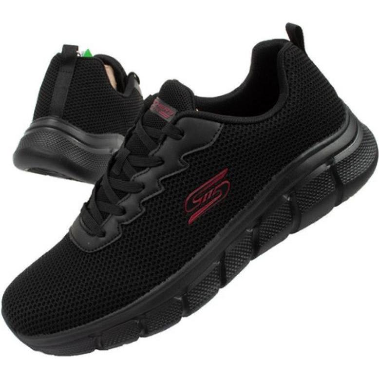 Skechers, Uomini, Sneaker, M 118106/BBK scarpe, Nero, (43)