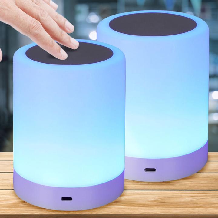 Produktbild H & S Collection 2er-Set Akku Tischlampe mit Touch Funktion