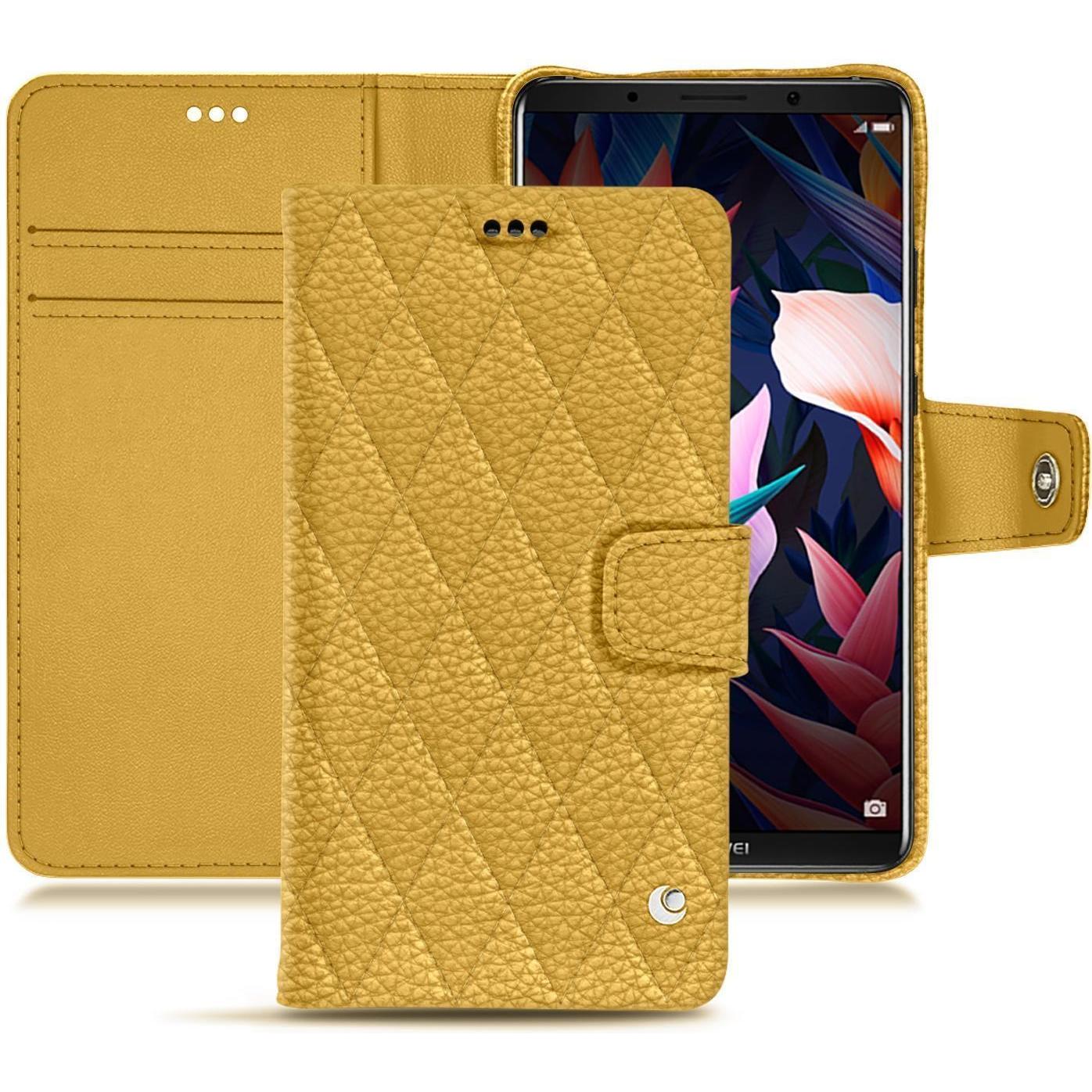 Noreve Lederschutzhülle Wallet (Huawei Mate 10 Pro), Smartphone Hülle, Orange