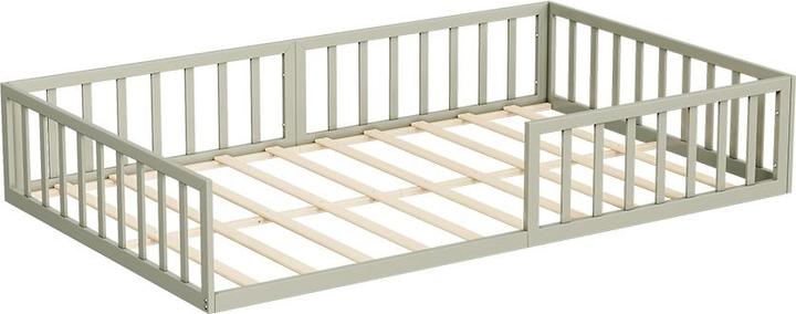 Immagine prodotto VitaliSpa Bodenbett aus Metall Minno, Greige, 205 x 125 cm ohne Matratze (200 x 120 cm)