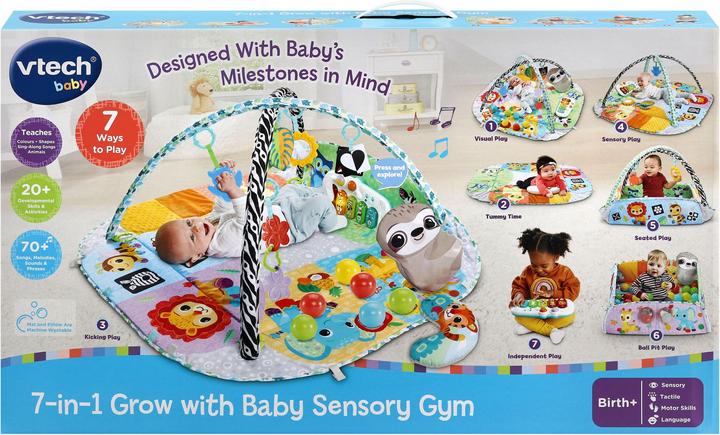 Image du produit VTech 550003 7-en-1 Grandir avec bébé Gym sensorielle