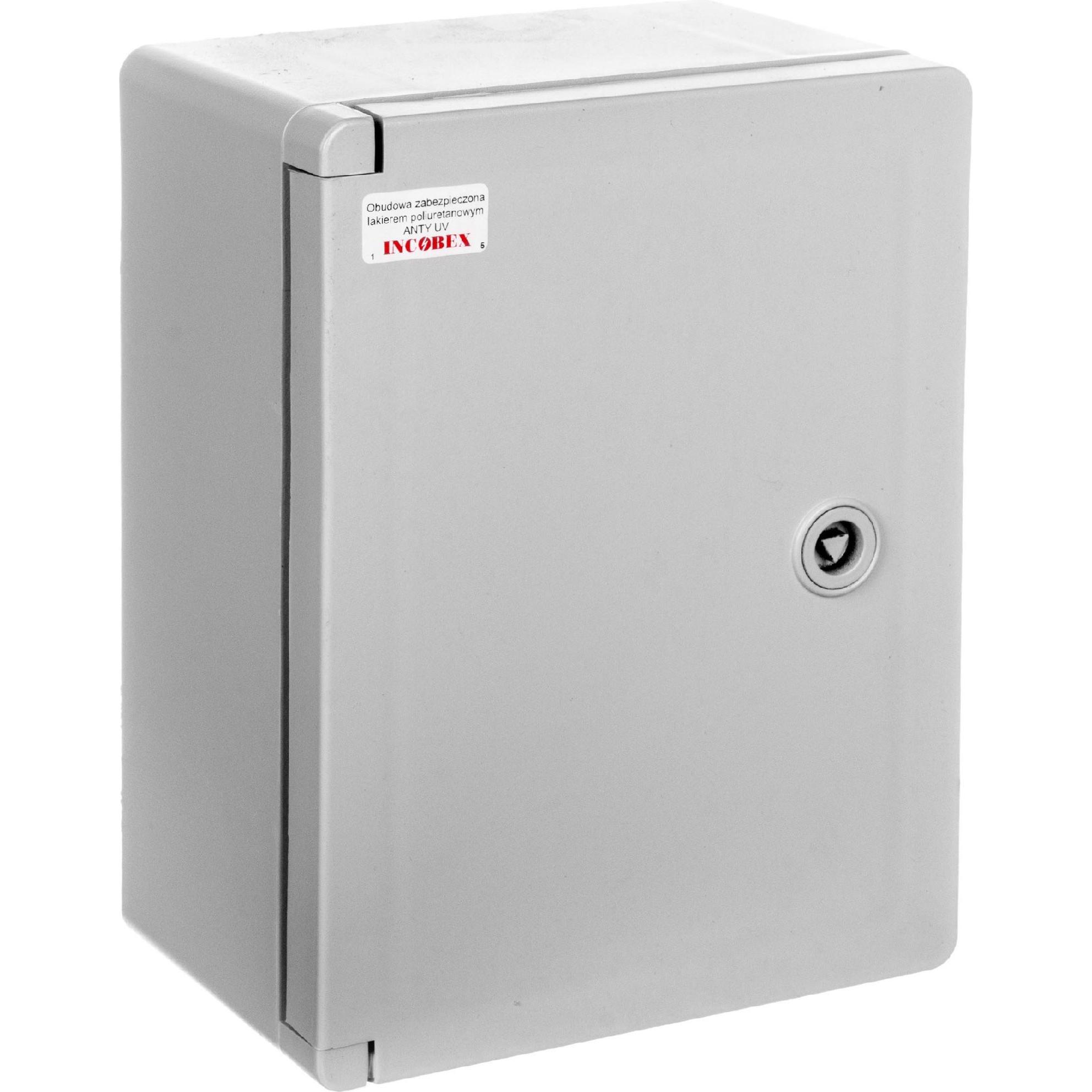 Incobex, Einbruchschutz + Alarmanlage, SWD 280x210x130mm IP65 UV-Version mit (ICWM-212813-S Montageplatte)