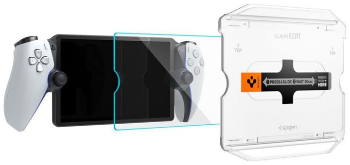 Actual product image Spigen GLAS.tR EZ Fit Playstation Portal Screen Protector