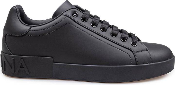 Produktbild Dolce & Gabbana portofino sneakers in black calfskin (42)