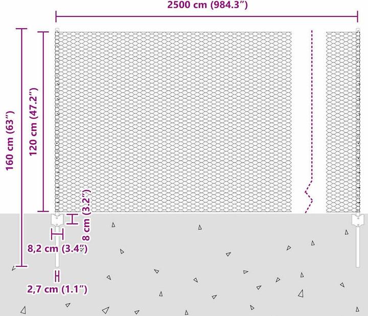 Produktbild vidaXL Aussenbarriere