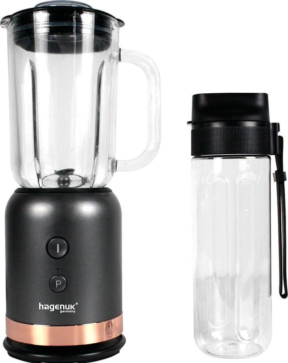 hagenuk 2in1 Standmixer-To-Go, anthrazit-roségold, 0,6 l, 350 W (350 W)