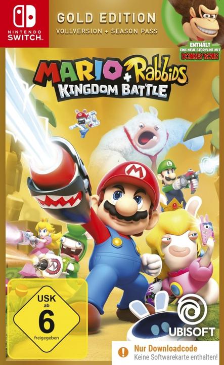 Produktbild Ubisoft Mario + Rabbids Kingdom Battle - Gold Edition (Switch, Switch Lite, Switch OLED, DE)