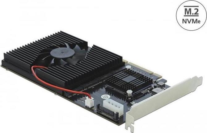 Produktbild Delock Host Bus Adapter PCI-Ex8 - 4x NVME M.2 bootfähig