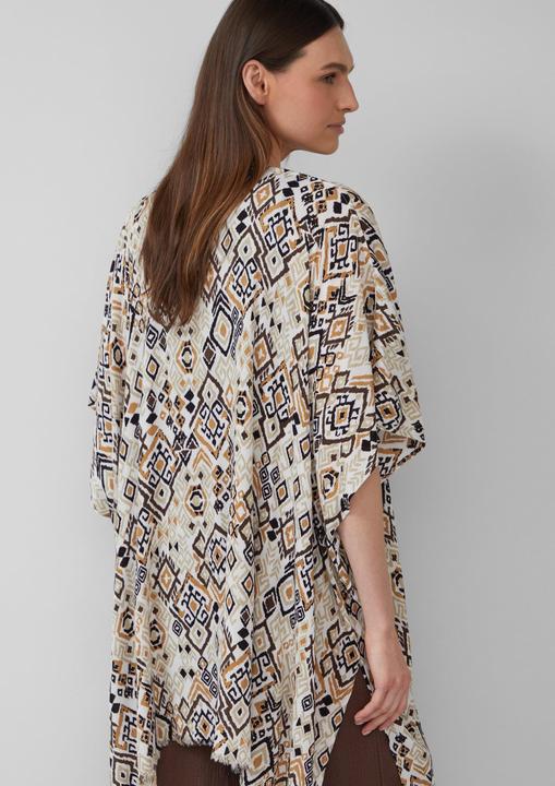 Produktbild s.Oliver Indoor-Poncho Poncho mit Artwork (One Size)