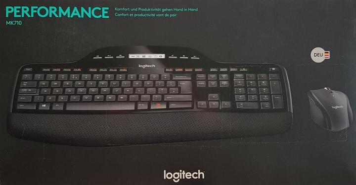 Image du produit Logitech Clavier+Souris sans fil MK710 noir au détail (DE, Sans fil)