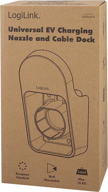 Immagine prodotto LogiLink Supporto a parete con vaschetta per il cavo di ricarica dell'auto