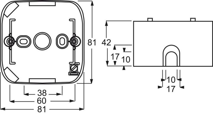Actual product image Busch-Jaeger AP housing