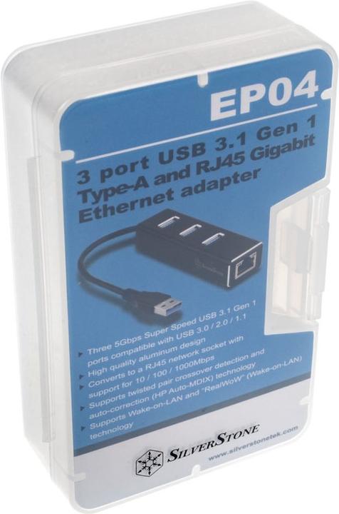 Actual product image Silverstone EP04 Stroke (USB-A, 3 ports)