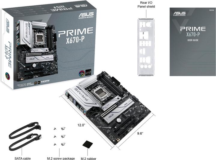 Immagine prodotto ASUS PRIME X670-P (AM5, AMD X670, ATX)