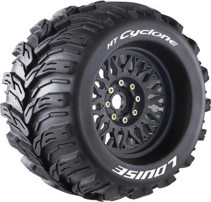 Produktbild Louise MT-CYCLONE 1/8 SPORT (2) Uni-Sechskant tauschbar Felge schwarz 0 & 1/2 OFFSET HEX 17MM