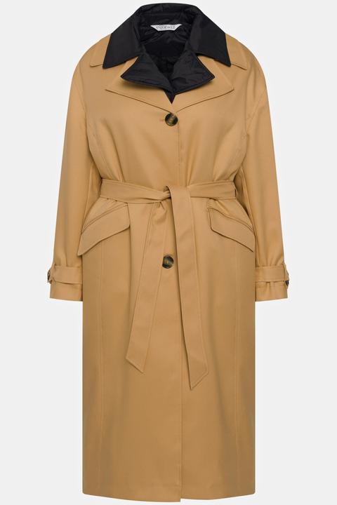 Actual product image Studio Untold Trench Coat with Quilted Vest