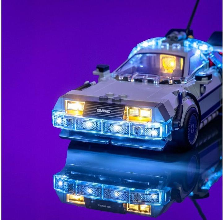 Actual product image Light my bricks LMB 2.0 LEGO® 77256# Time Machine From Back to the Future Light Kit