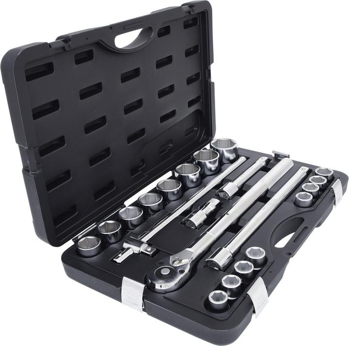 KS Tools Jeu de clés à douille (32 mm, 19 mm, 24 mm, 50 mm, 41 mm, 22 mm, 23 mm, 21 mm, 27 mm, 35 mm, 46 mm, 26 mm, 30 mm, 38 mm, 29 mm, 36 mm)