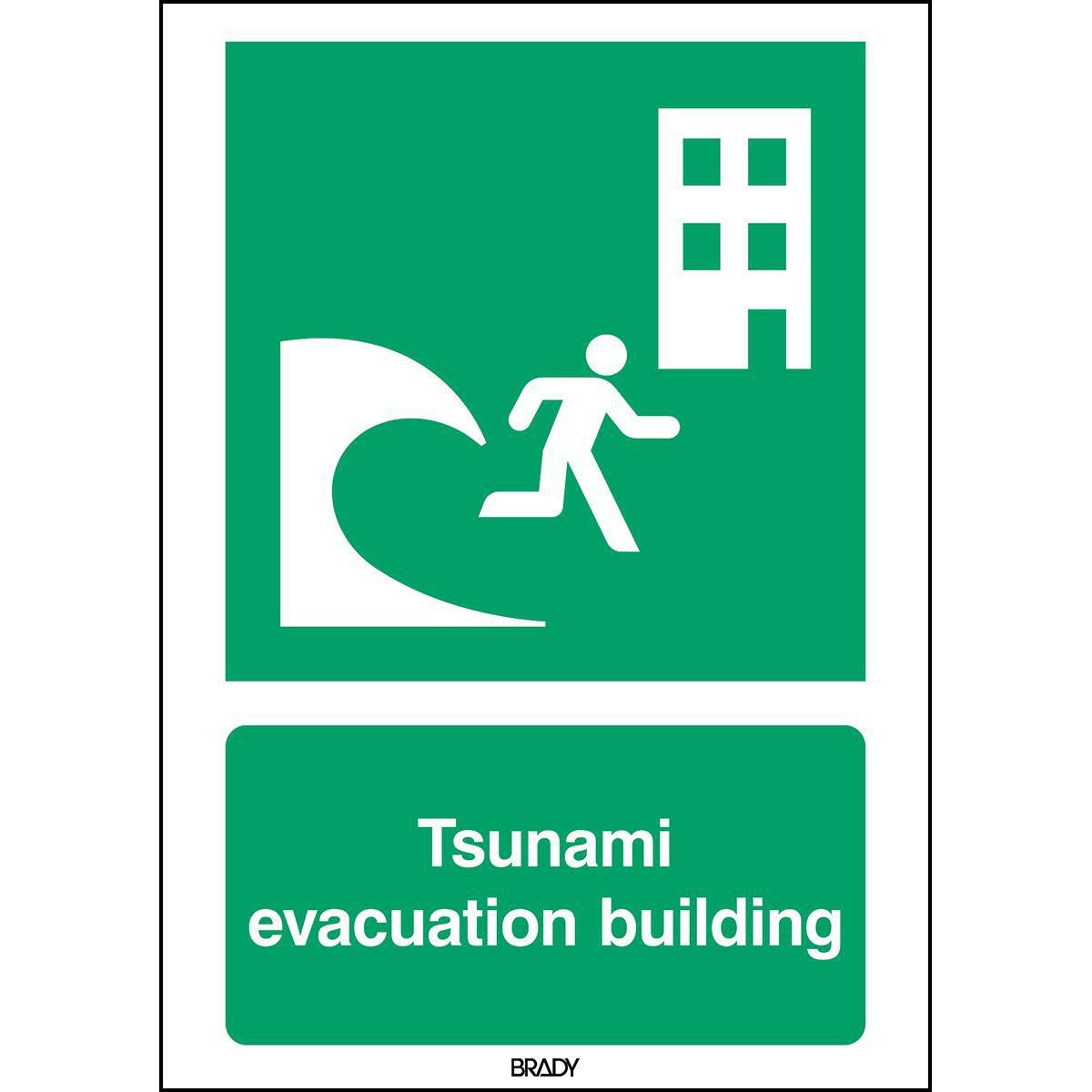 Brady, Sicherheitskennzeichnung, ISO Safety Sign - Tsunami