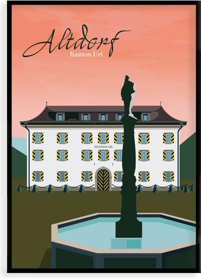 S.wert Design Postkarte Uri Altdorf