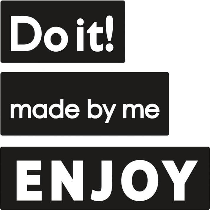 Produktbild Rayher Labels "made by me","ENJOY","Do it!", 3 Stck