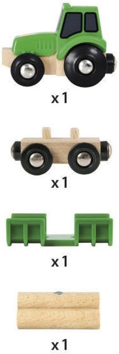 Actual product image Brio Wooden tractor with load