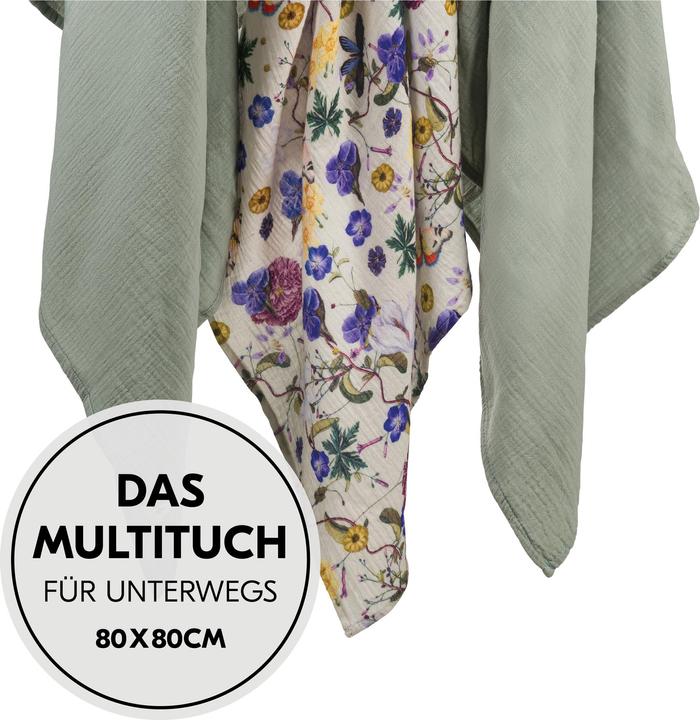 Image du produit Hauck Cuddle N Clean 3Set Sage/ Beige Floral (80 cm, 80 cm)