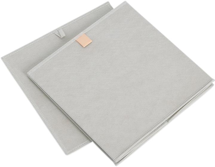 Image du produit Zeller Present Boîte de rangement non tissé gris 32x32x32 cm (32 x 32 x 32 cm, 2.39 l)