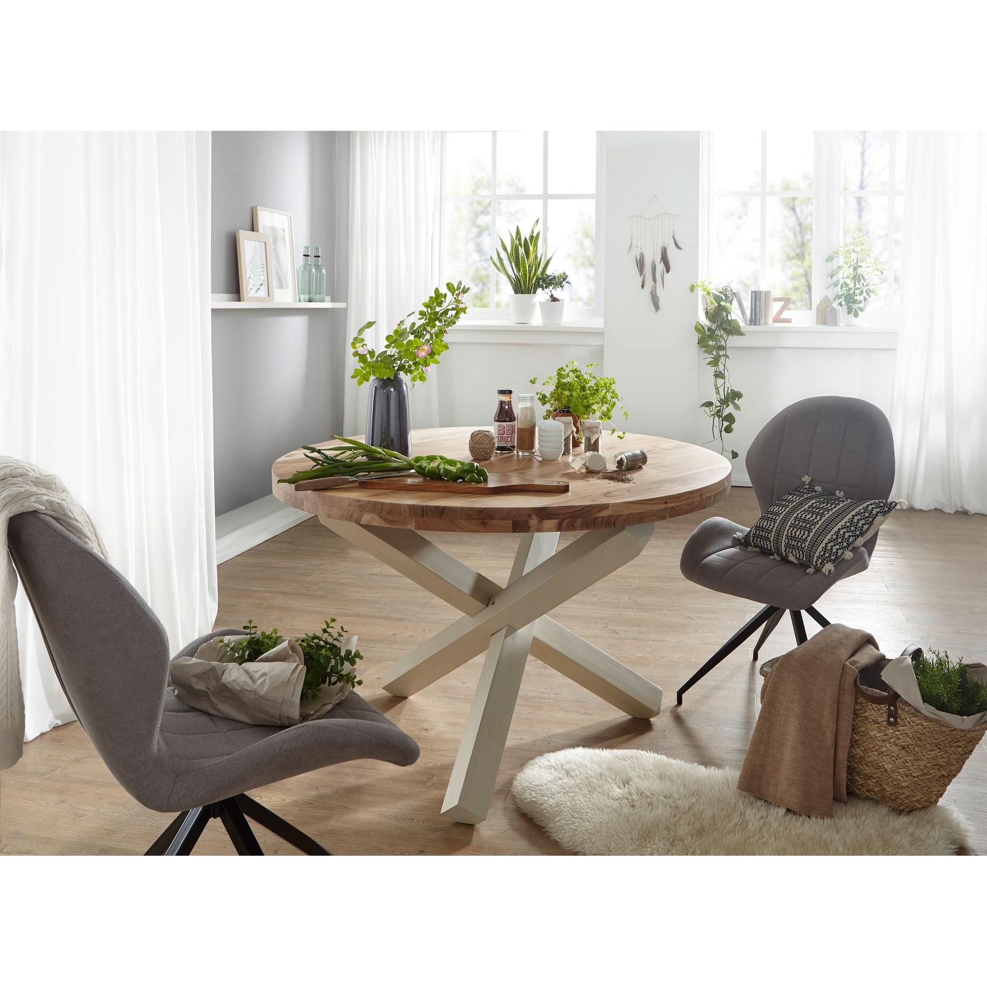 Thumbnail - FineBuy, Esstisch, Esstisch 120 cm Massivholz