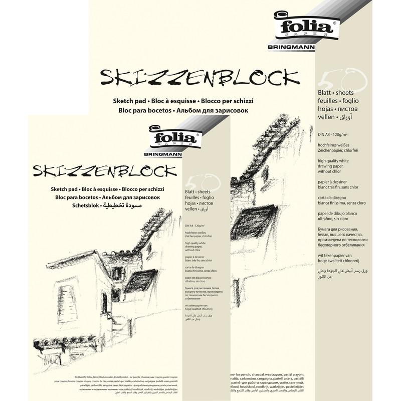 Thumbnail - Folia, Heft + Block, Skizzenblock (A4, Blanko, Weicher Einband)