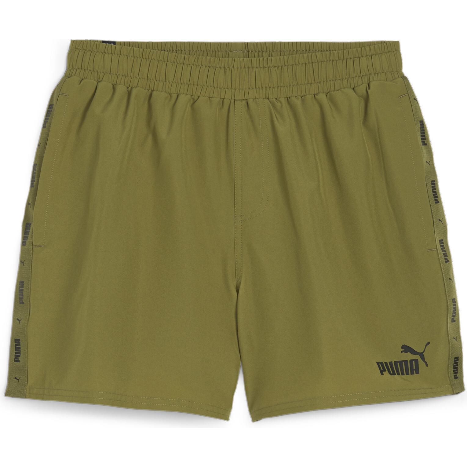 Puma, Herren, Sporthose, ESS+ Tape Woven Shorts (XL), Grün, XL