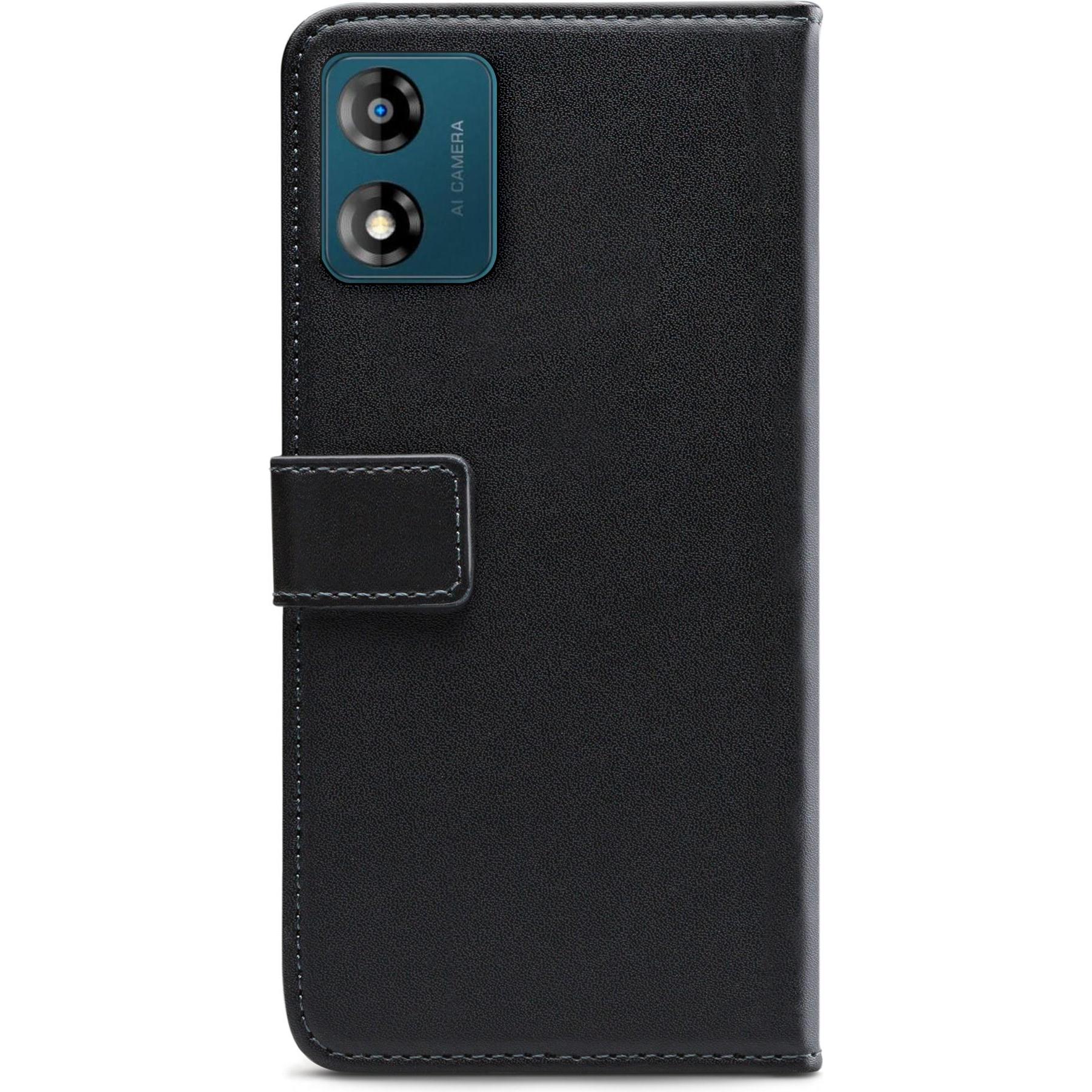Thumbnail - Mobilize Klassische Gelly-Geldbörse (Motorola Moto E13), Smartphone Hülle, Schwarz
