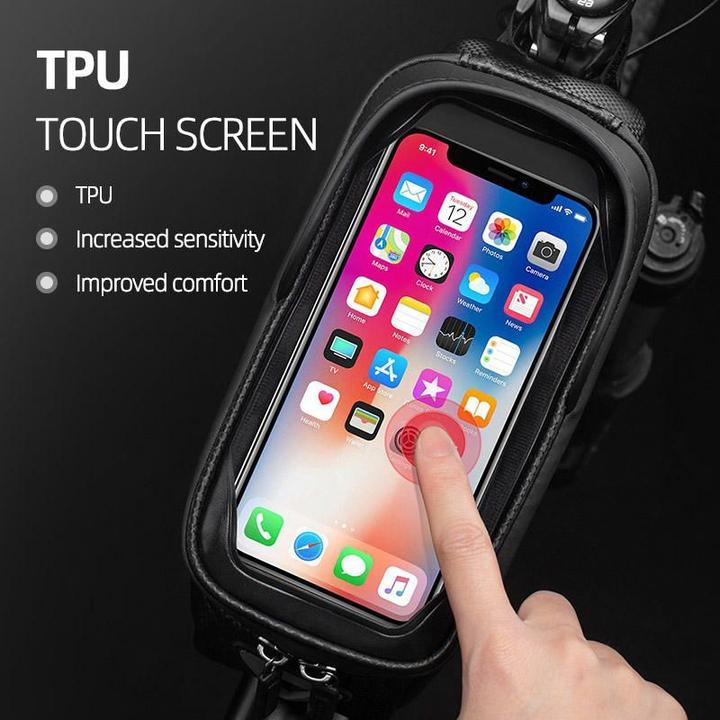 Produktbild Rockbros B68-1 armored bicycle bag for phone 1.5l - black (1.70 l, Rahmentasche)