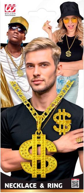 Produktbild Widmann DOLLAR SET (Kette & Ring)