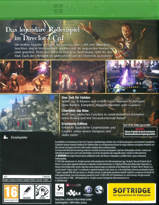 Actual product image Deep Silver The Bard's Tale IV: Director's Cut - Day One Edition (Xbox One X, Xbox Series X, EN)