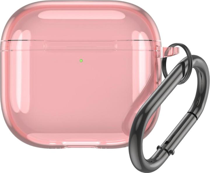 Hurtel Étui transparent pour Airpods 4 - Rose (Manchon pour casque d'écoute)