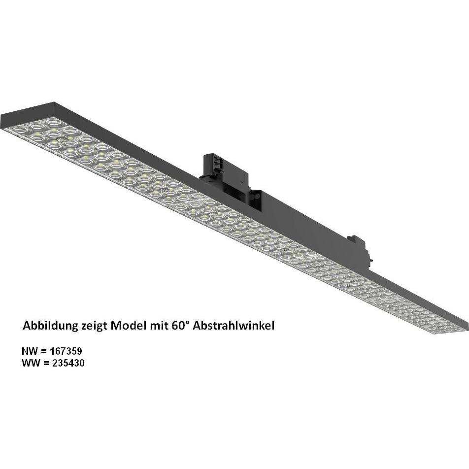 Synergy 21, Wandleuchte + Deckenleuchte, LED Track-Serie fÃ¼r Stromschiene VLE-Serie 48W, 120Â°, ww, CRI>90 B (5600 lm)