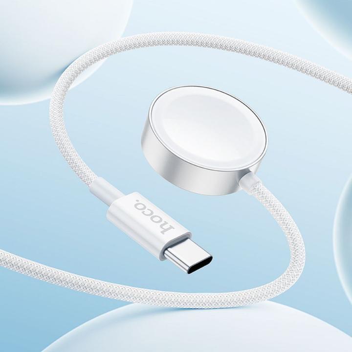 Actual product image Hoco CW59 Charging Cable for Watch / Galaxy Watch Series, White