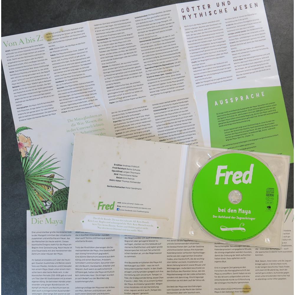 Thumbnail - Tetzner:Fred bei den Maya,CD, Kinderbücher von Maximilian Häcke, Remo Schulze, Birge Tetzner, Dirk Petrick, Hans Baltzer