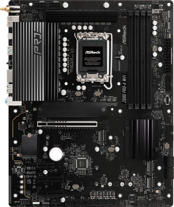 AsRock Z890 Pro-A WiFi (LGA 1851, Intel Z890, ATX)