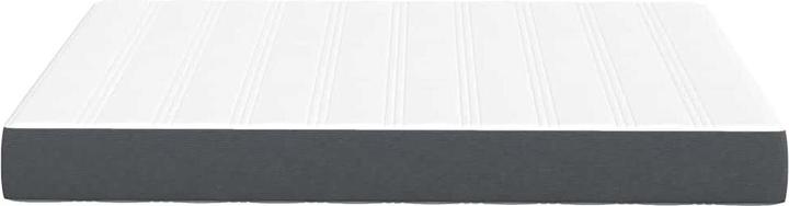 Actual product image vidaXL Taschenfederkernmatratze Lichtgrün Grau Mittel 90X200X20 Cm Stoff (160 x 200 cm, Spring core)