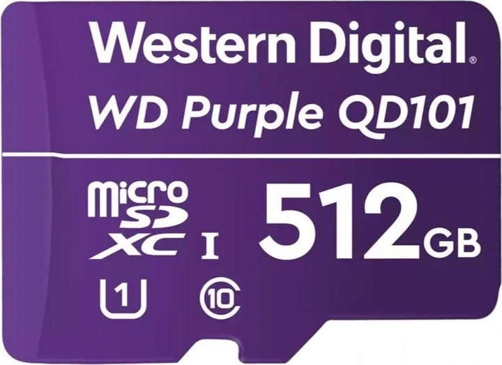 WD Purple QD101 (512 Go, microSDXC, U1, UHS-I)