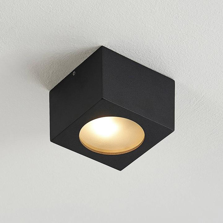 Actual product image Arcchio Nieva downlight, G9, angular, black (G9)
