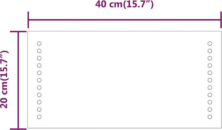 Immagine prodotto vidaXL Spiegel (40 x 20 cm)